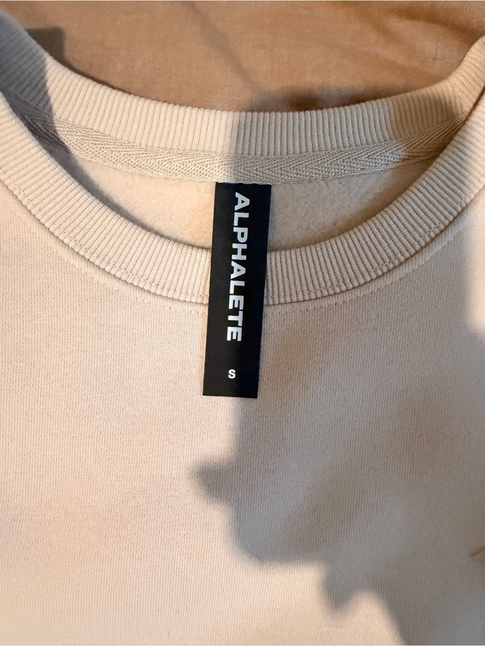 Alphalete Men’s Crewneck Sweater in Beige